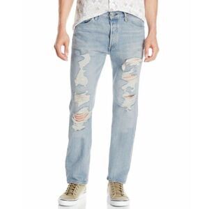 Levi´s 501 Distressed Original-Fit Straight Jeans
